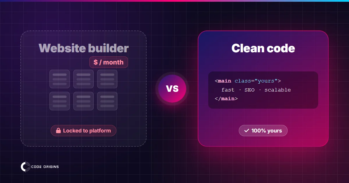 Wix, Tilda, Webflow or clean code