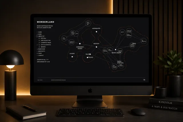 Wonderland: a corporate website with a 3D experience