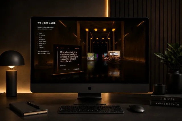 Wonderland: a corporate website with a 3D experience