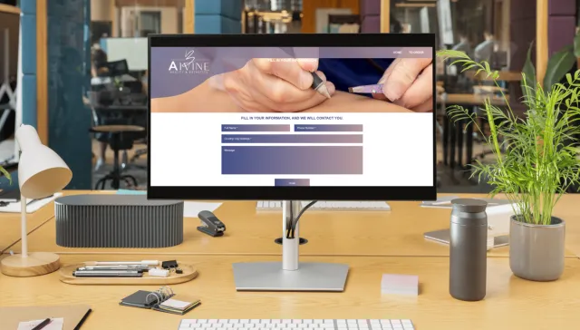 Aivine Beauty: a website for premium equipment