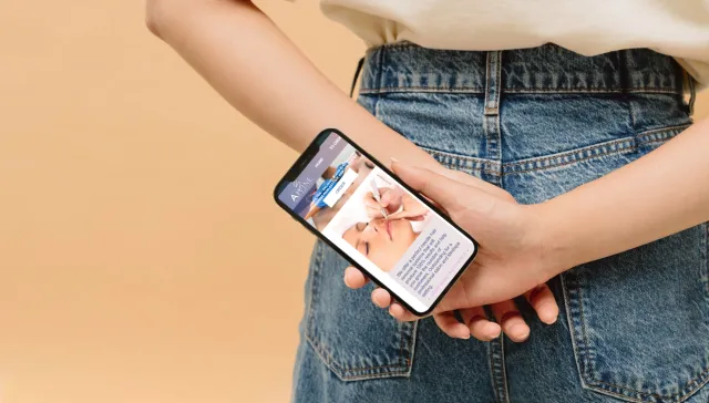 Aivine Beauty: a website for premium equipment