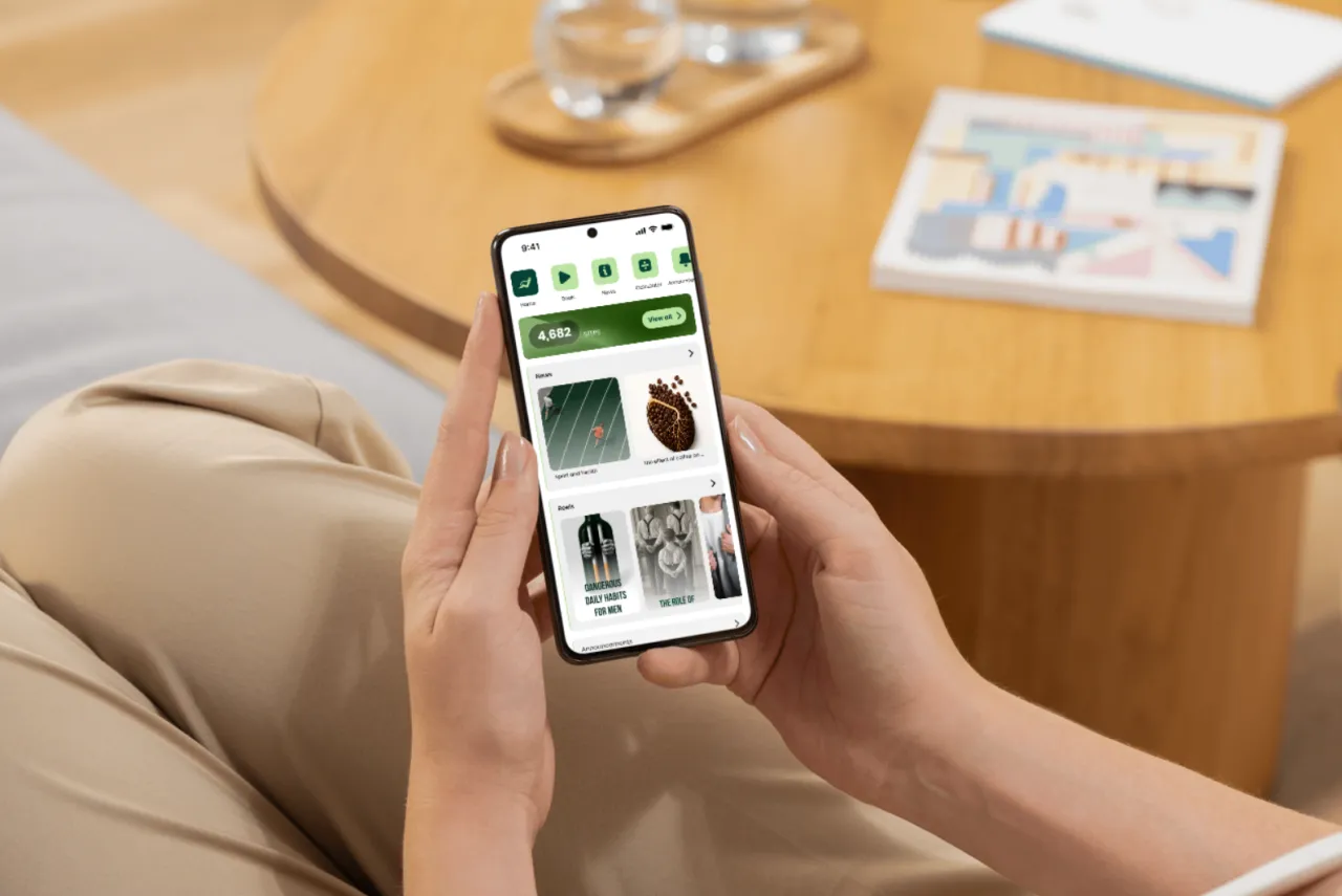 Menergy: a mobile platform for health content
